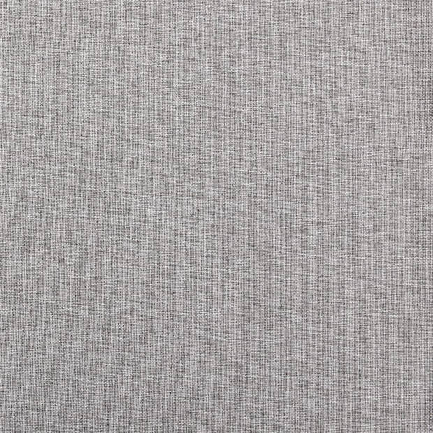 vidaXL Gordijnen linnen-look verduisterend haken 2 st 140x175 cm grijs