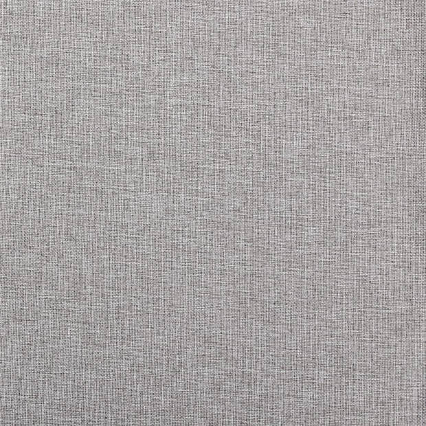 vidaXL Gordijnen linnen-look verduisterend haken 2 st 140x245 cm grijs