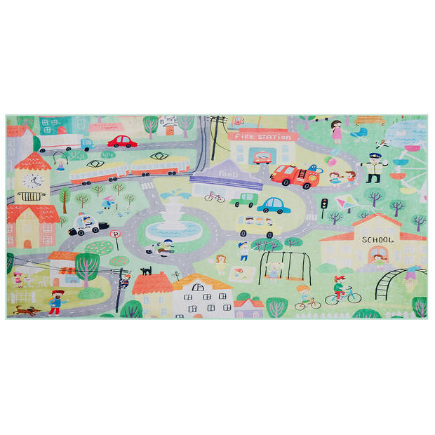 Beliani KEMER - Kindervloerkleed-Multicolor-Polyester