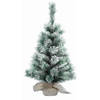 Everlands Kerstboom - kunst - met nepsneeuw - 90 cm - Kunstkerstboom