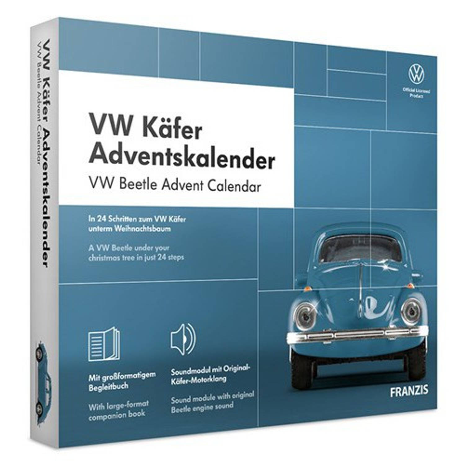Franzis Adventkalender Volkswagen Kever Blauw 24-delig (Du/en)
