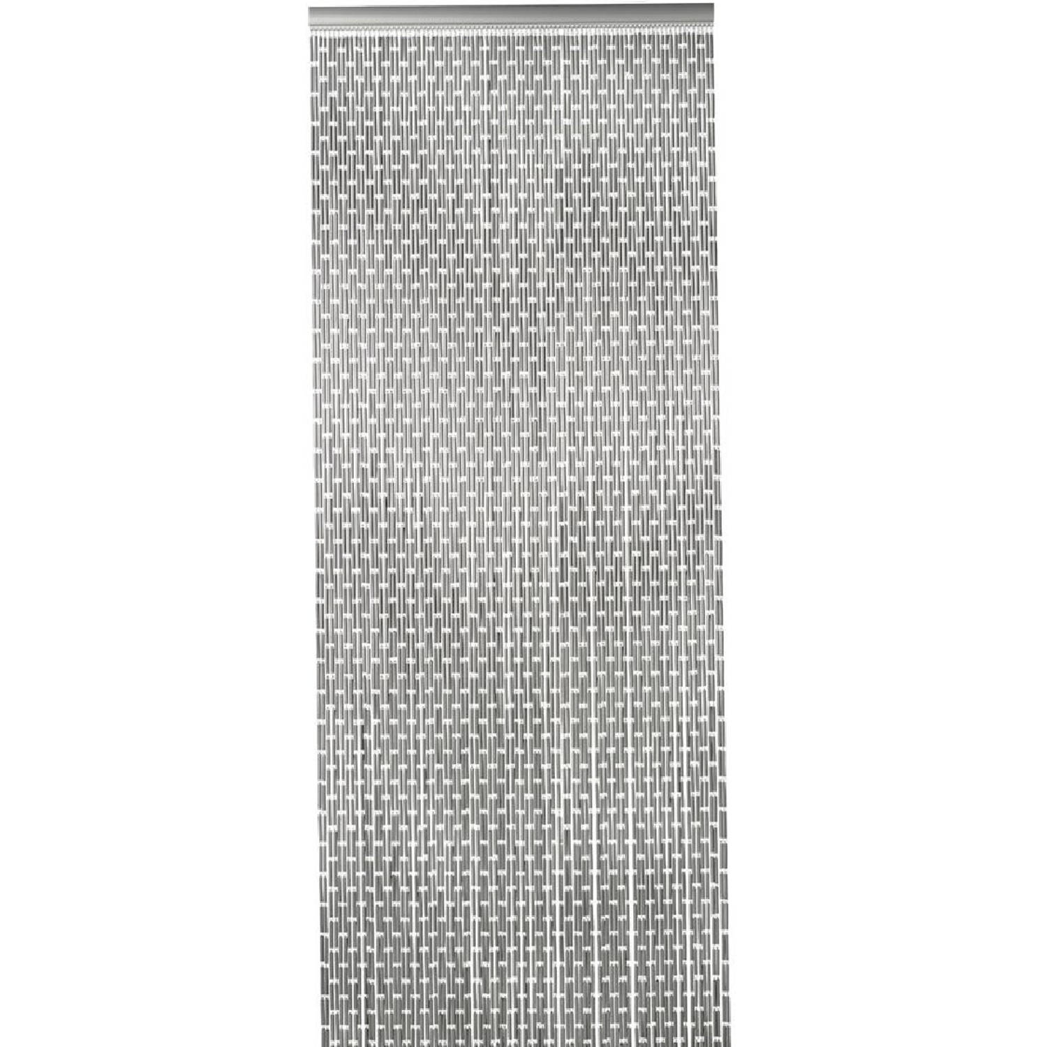 Vliegengordijn Tube 210 x 90 cm grijs