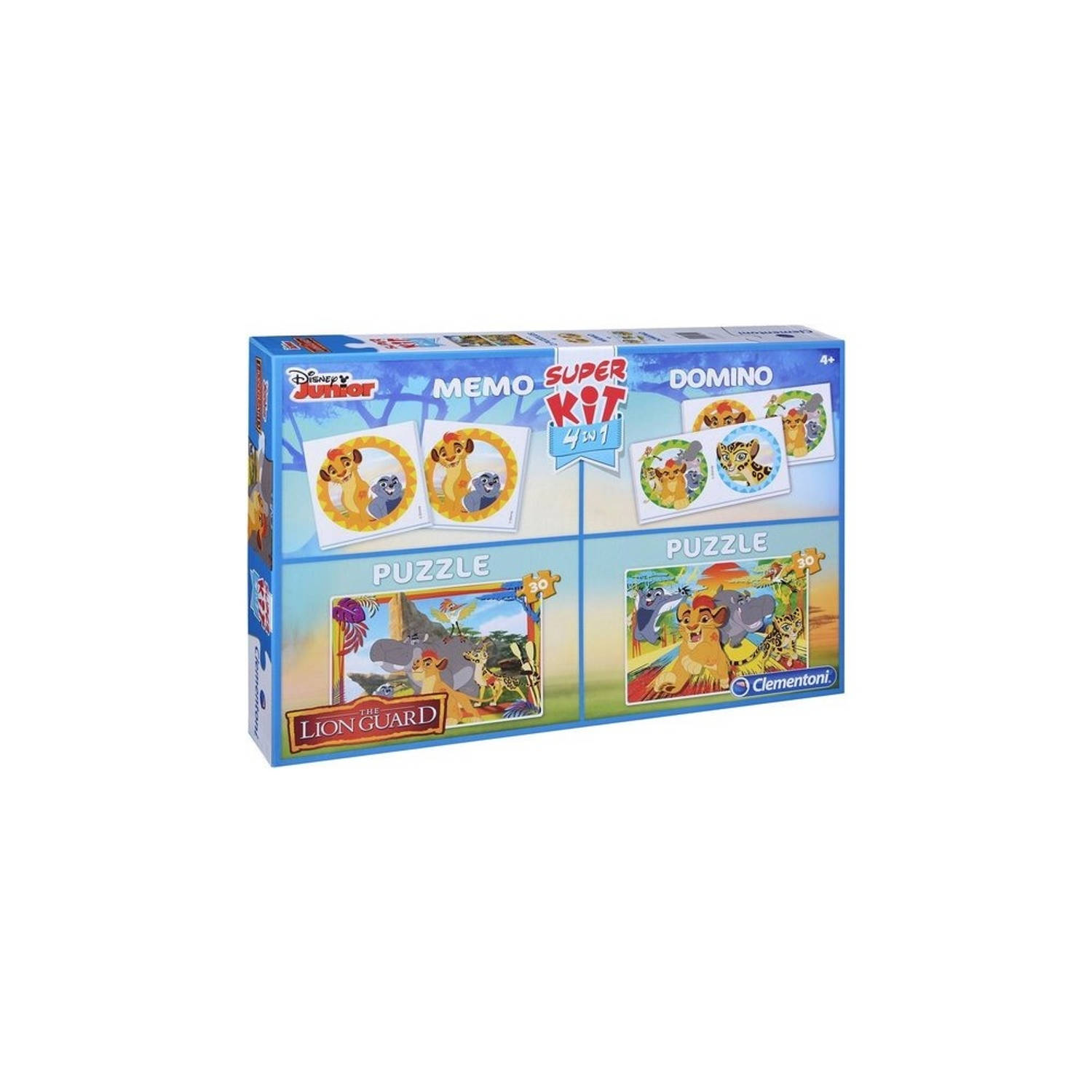 Disney Super Kit 4-in-1, The Lion King, puzzel, memory en dominospel.