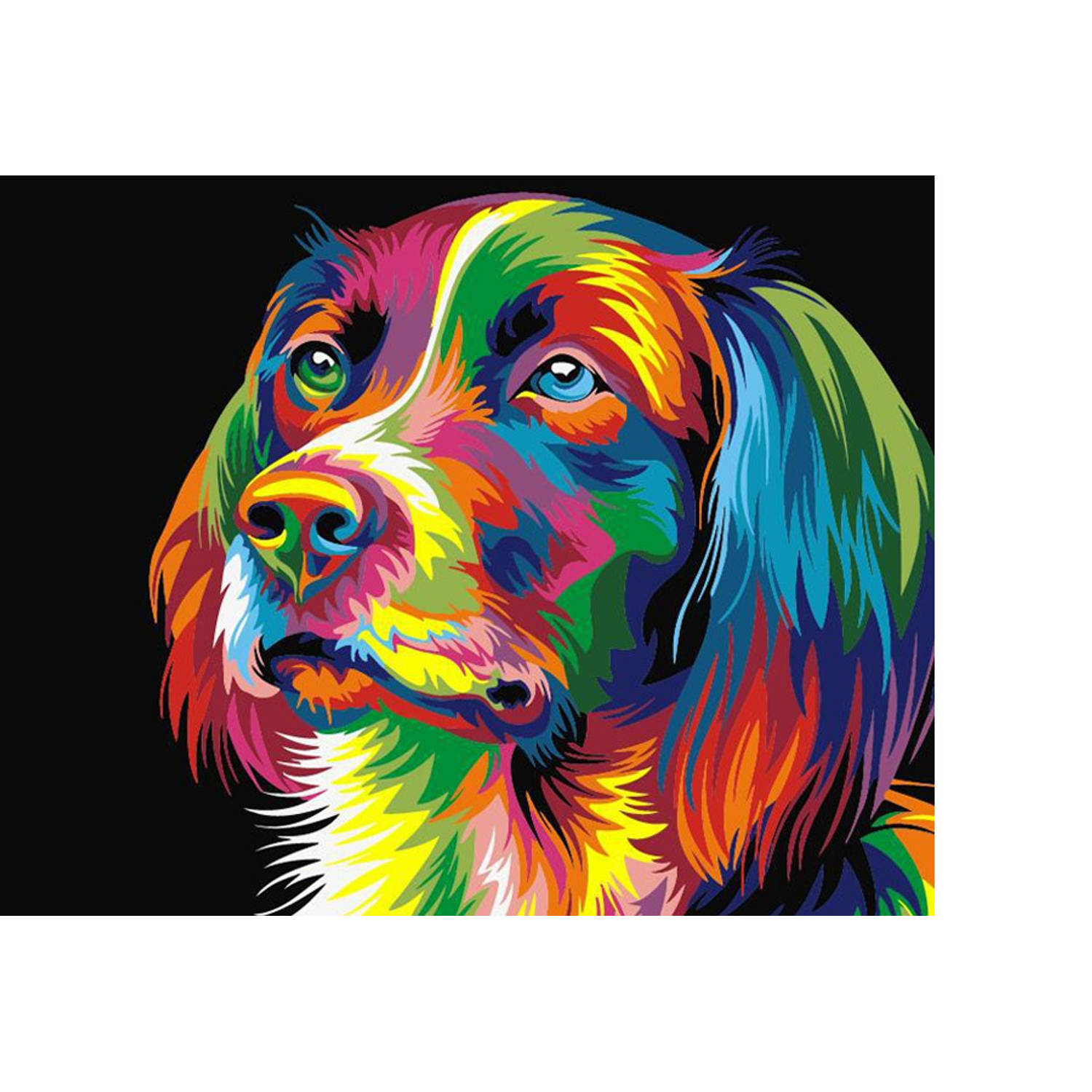 tussen Woordenlijst borstel Schilderen op Nummer - Hond #1 - 40 x 50 cm | Blokker