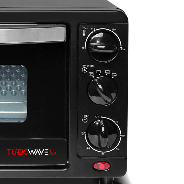 TurboTronic EV14 Elektrische Oven - 14 liter - Zwart