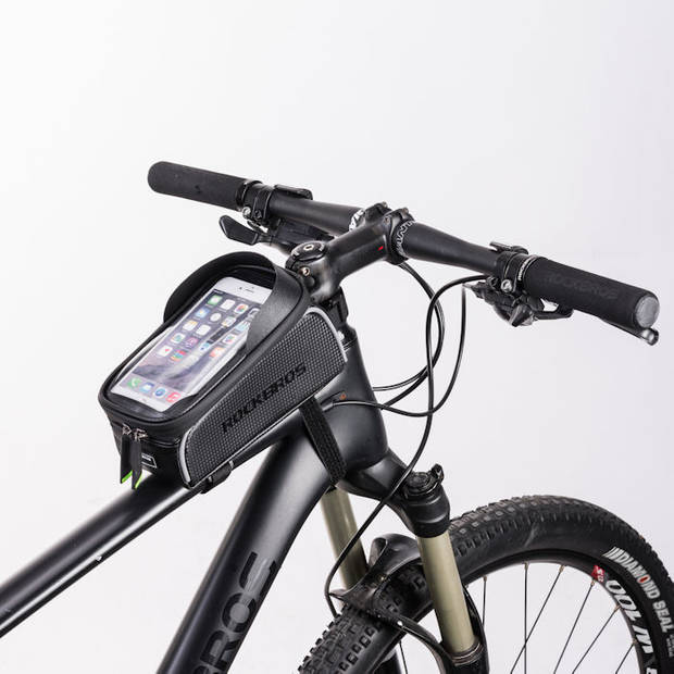 PRO Waterdichte fiets Frametas met Telefoonhouder en opbergvak - Fiets
