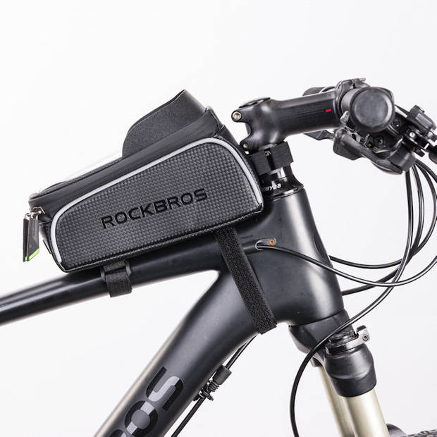 PRO Waterdichte fiets Frametas met Telefoonhouder en opbergvak - Fiets