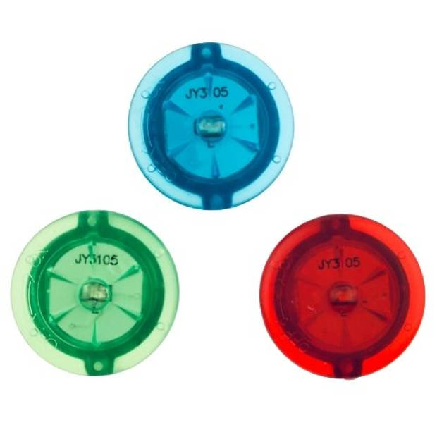 Benson Spaakverlichting - Fiets - LED - 3 stuks - Rood - Groen - Blauw - Siliconen - Kliksysteem - Spaken - Kinderen