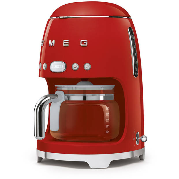 SMEG Filter-koffiezetapparaat - 1050 W - rood - 1.4 liter - DCF02RDEU
