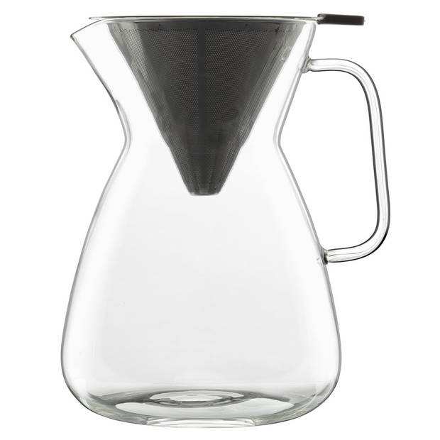 Bormioli Luigi - Dubbelwandig glas drink - Koffiekan met filter inzet