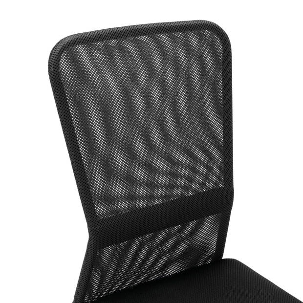 vidaXL Kantoorstoel 44x52x100 cm mesh stof zwart