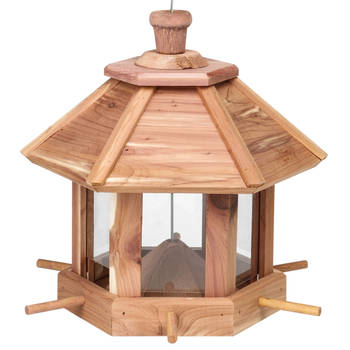 Vogelhuisje/vogelvoedersilo 26 cm - Vogelvoederhuisjes