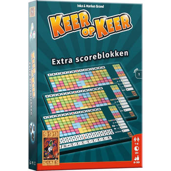 999 Games Keer op Keer Scoreblok 3 stuks Level 1 - Dobbelspel - 8+