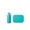 Lunchset Campus (schoolbeker en lunchbox) - turquoise