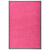 vidaXL Deurmat wasbaar 60x90 cm roze