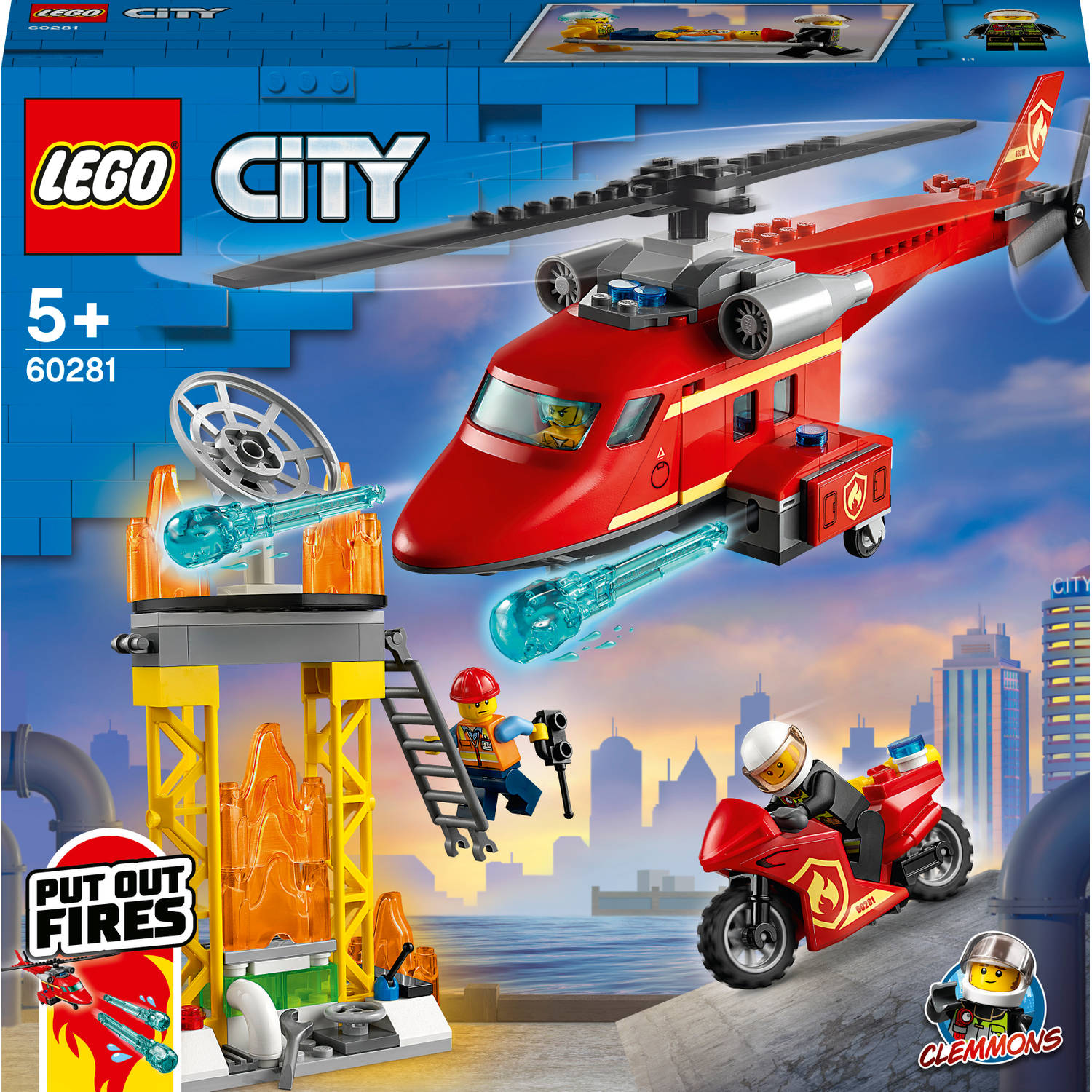 Verplaatsing Groot zebra LEGO City Reddingshelikopter 60281 | Blokker