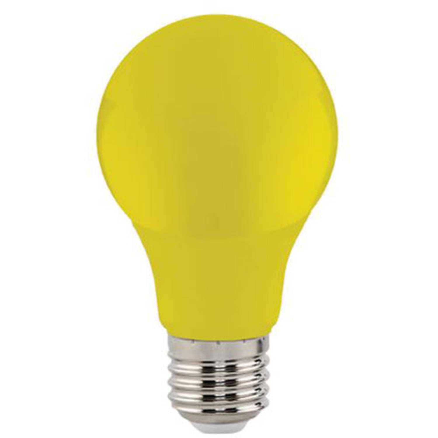 Lamp - - Geel Gekleurd - E27 - 3W Blokker