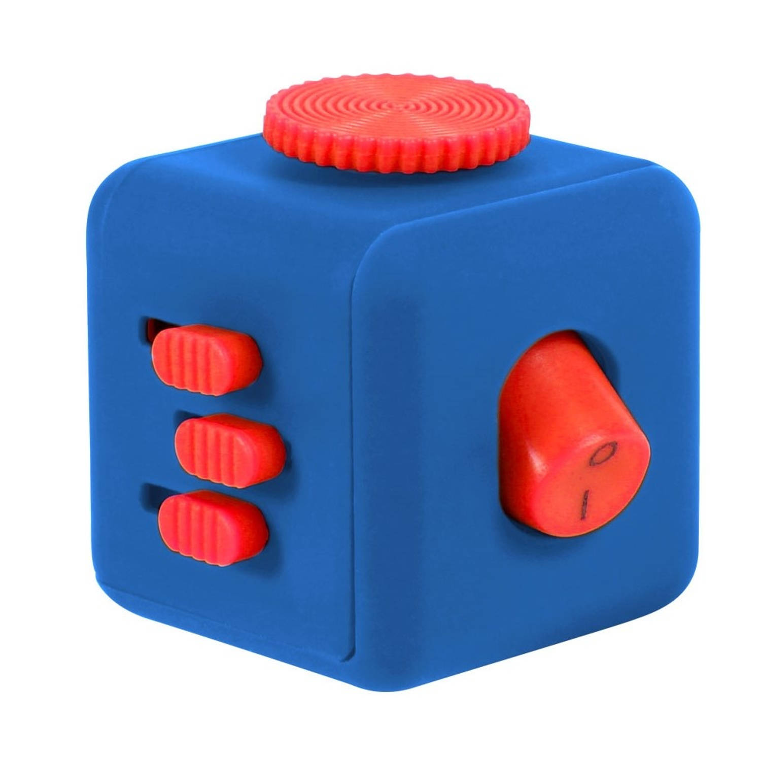 Banzaa Fidget Cube - Wriemel Kubus Blauw Rood
