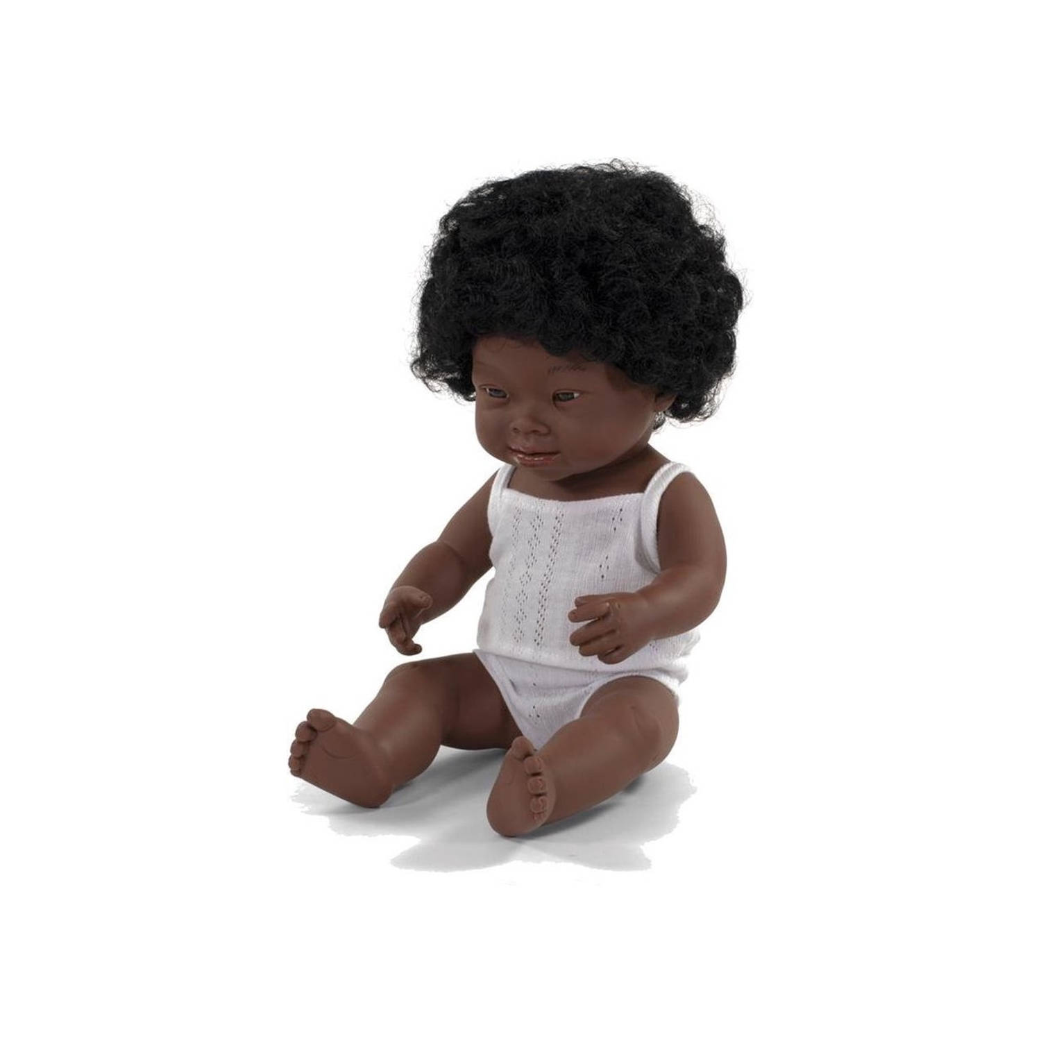 Miniland babypop meisje met vanillegeur 38 cm wit pakje
