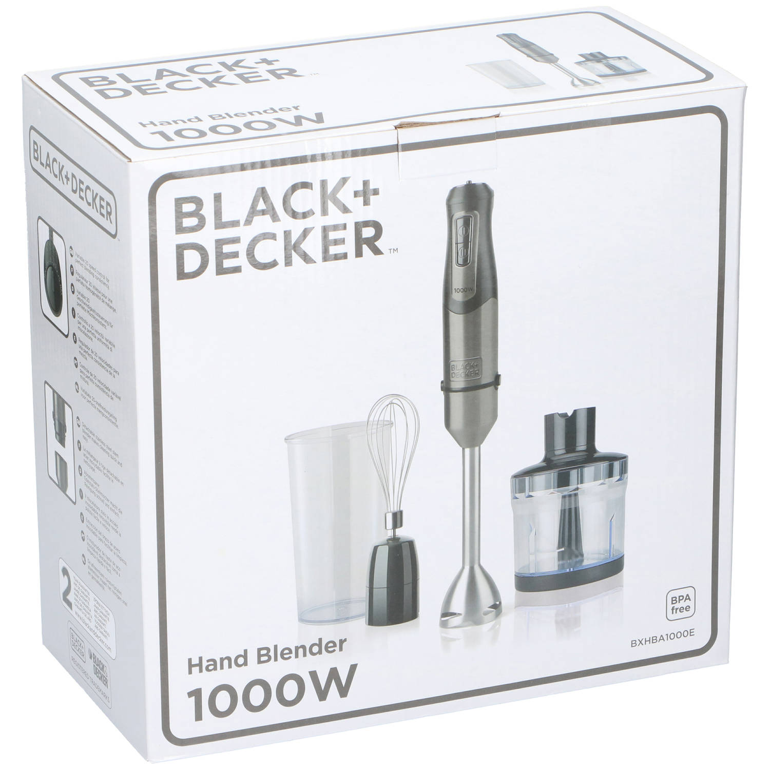▷ Black & Decker BXHBA1000E blender Immersion blender 1000 W