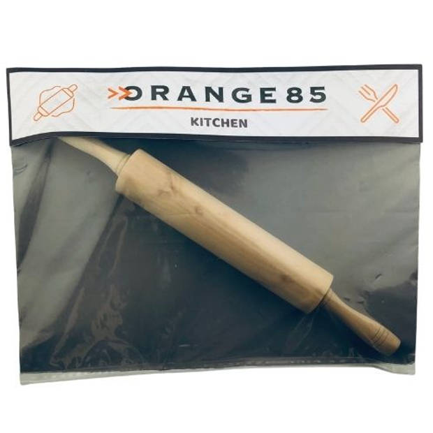 Orange85 Deegroller - Beukenhout - 41 cm x 5 cm - Rolstok - Apart rolgedeelte - Hout - Bruin