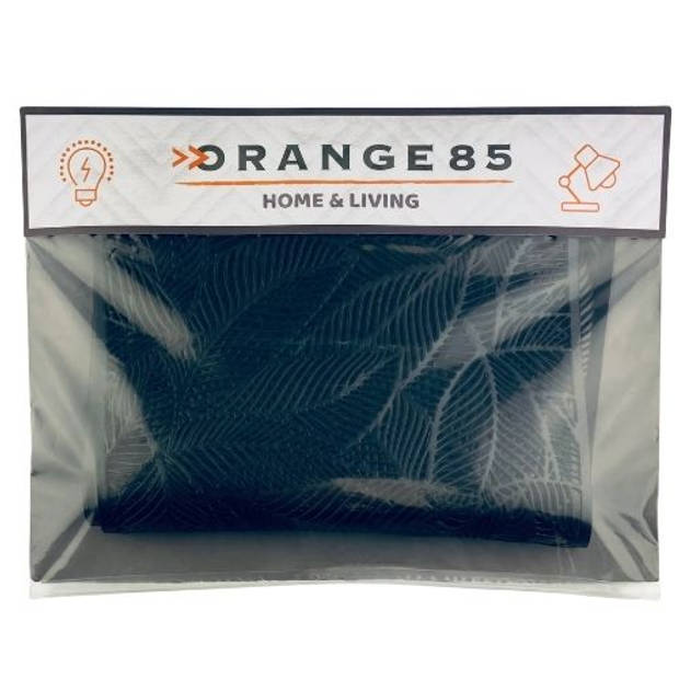 Orange85 Placemats - met Veren - Set van 4 - Zwart - 45x30x0.5 cm - PVC