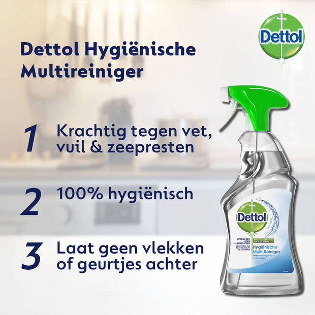 Dettol Allesreiniger Spray Power & Fresh - Multireiniger - 500ml x4