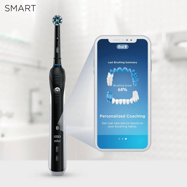 Oral-B elektrische tandenborstels Smart 4 4000N zwart - 3 poetsstanden