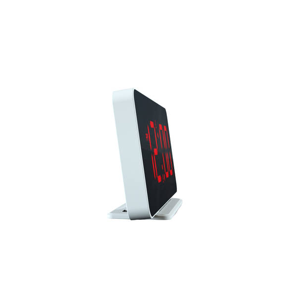 Caliber Slim-line Digitale Wekker - Dual Alarmklok - Groot Rood Display - USB Poort (HCG022)