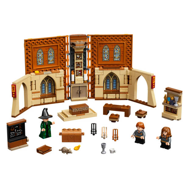 LEGO Harry Potter ™ 76382 Hogwarts: Transfiguration Class, Book Revealing Hermione Granger, Ron Weasley & The Professor