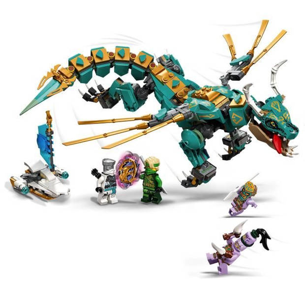 LEGO 71746 NINJAGO Jungle Dragon-bouwset met Ninja Lloyd en Zane minifiguren, kind van 8+