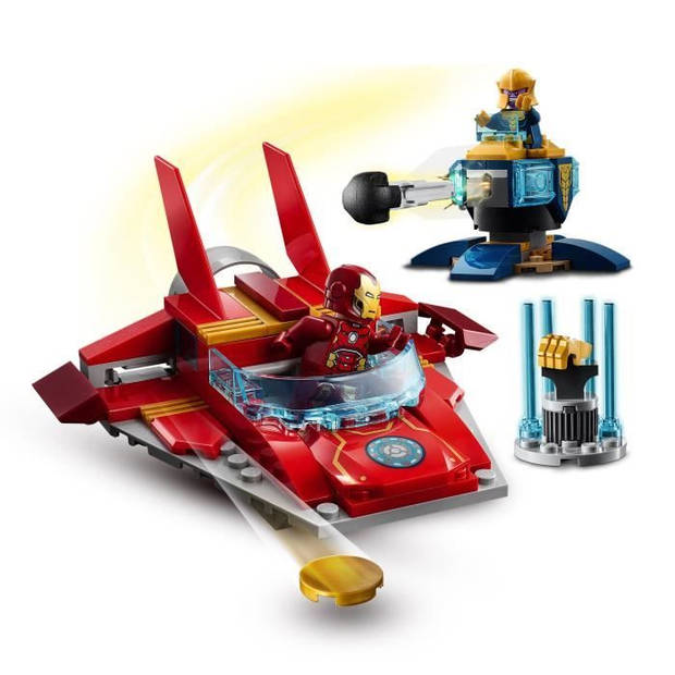 LEGO 76170 Marvel Avengers Iron Man Vs Thanos speelgoed met 2 figuren voor kinderen van 4 jaar en ouder