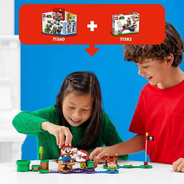 LEGO Super Mario ™ 71382 Piranha Plant Challenge uitbreidingsset, te combineren met het LEGO Super Mario ™ Starter Pack