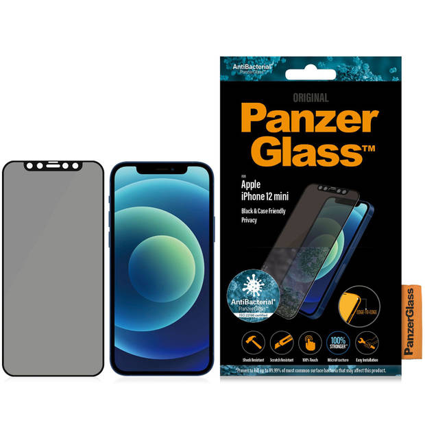 PanzerGlass Case Friendly Privacy Screenprotector voor iPhone 12 Mini