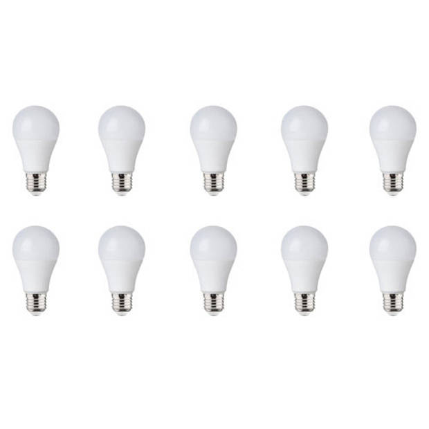 LED Lamp 10 Pack - E27 Fitting - 10W Dimbaar - Natuurlijk Wit 4200K