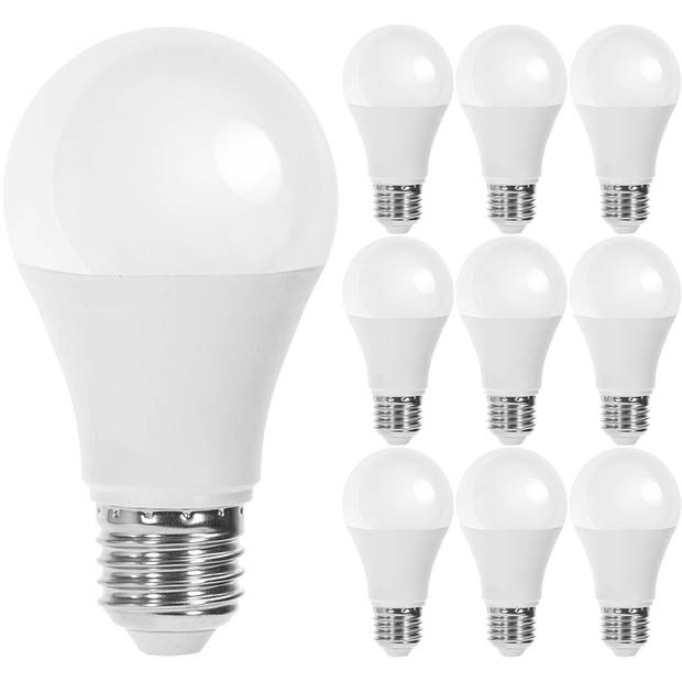 LED Lamp 10 Pack - E27 Fitting - 12W - Natuurlijk Wit 4000K