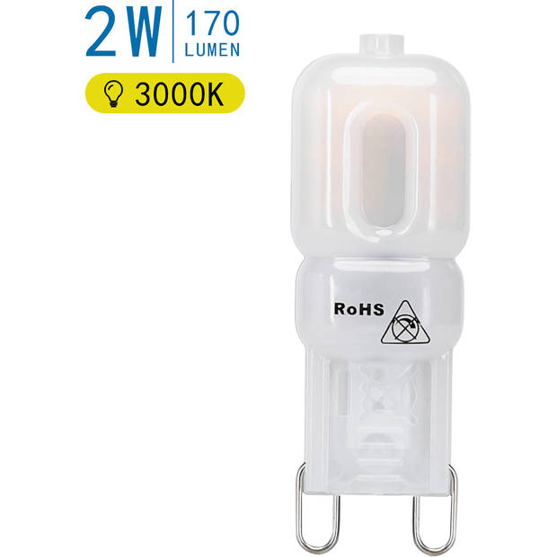 LED Lamp 10 Pack - Aigi - G9 Fitting - 2W - Warm Wit 3000K Vervangt 18W