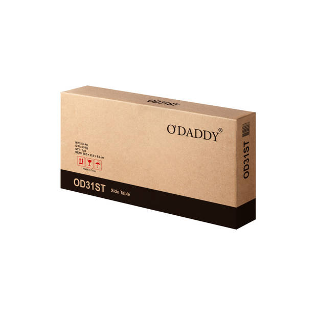 O'DADDY® Wandtafel - sidetable industrieel - 60x30x60 G