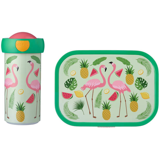 Mepal Lunchset Campus Tropical Flamingo