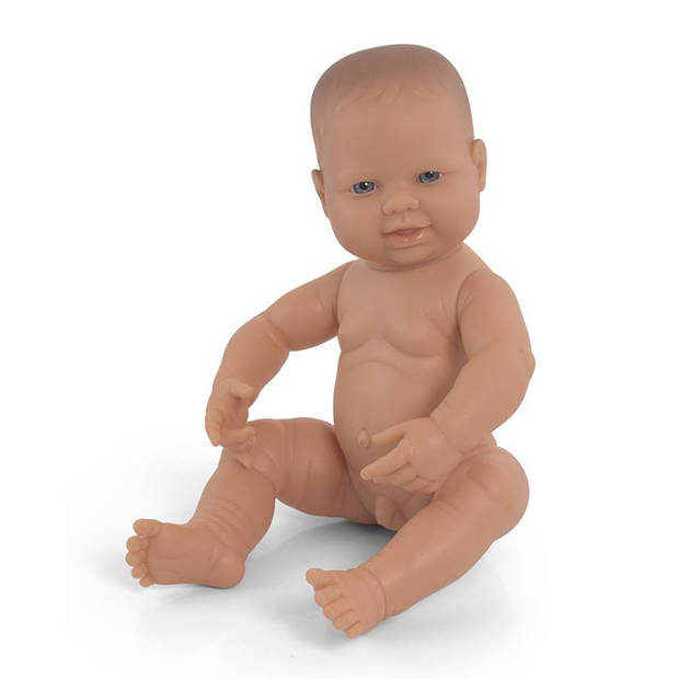 Miniland Babypop Jongen Wit Vanillegeur - 40 cm