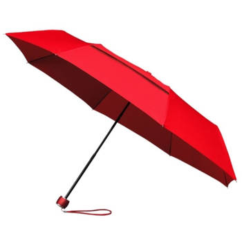 Impliva opvouwbare paraplu miniMAX® Eco glasvezel 100 cm rood