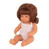 Miniland babypop meisje met vanillegeur 38 cm rossig
