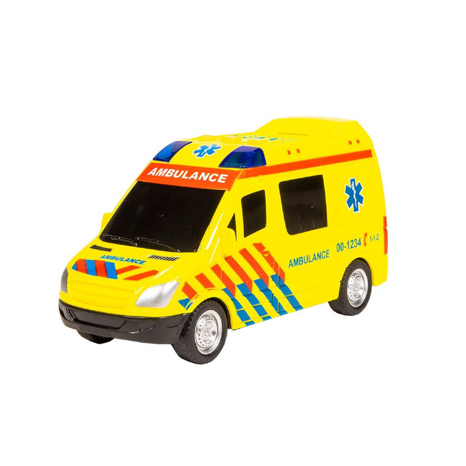 112 Rescue Racers Ambulance met Licht & Geluid