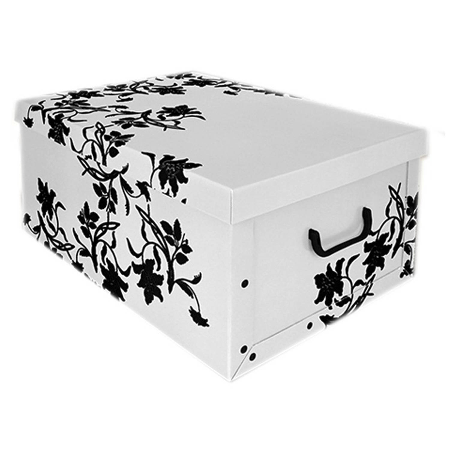 Decoratie tweede Sandy 2x Opberg boxen wit 52 x 38 cm - Opbergbox | Blokker