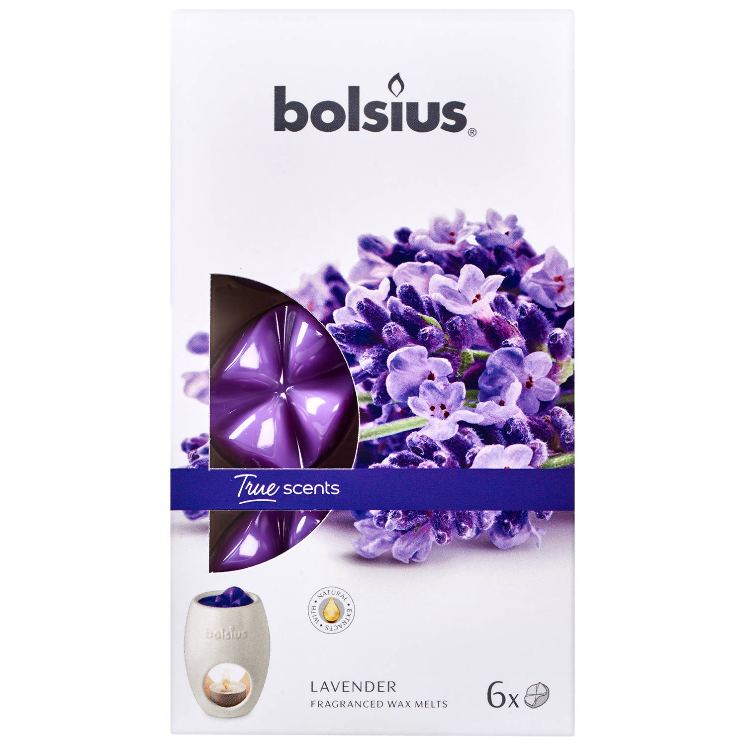 Bolsius Wax Melts True Scents Lavendel 6 Stuks