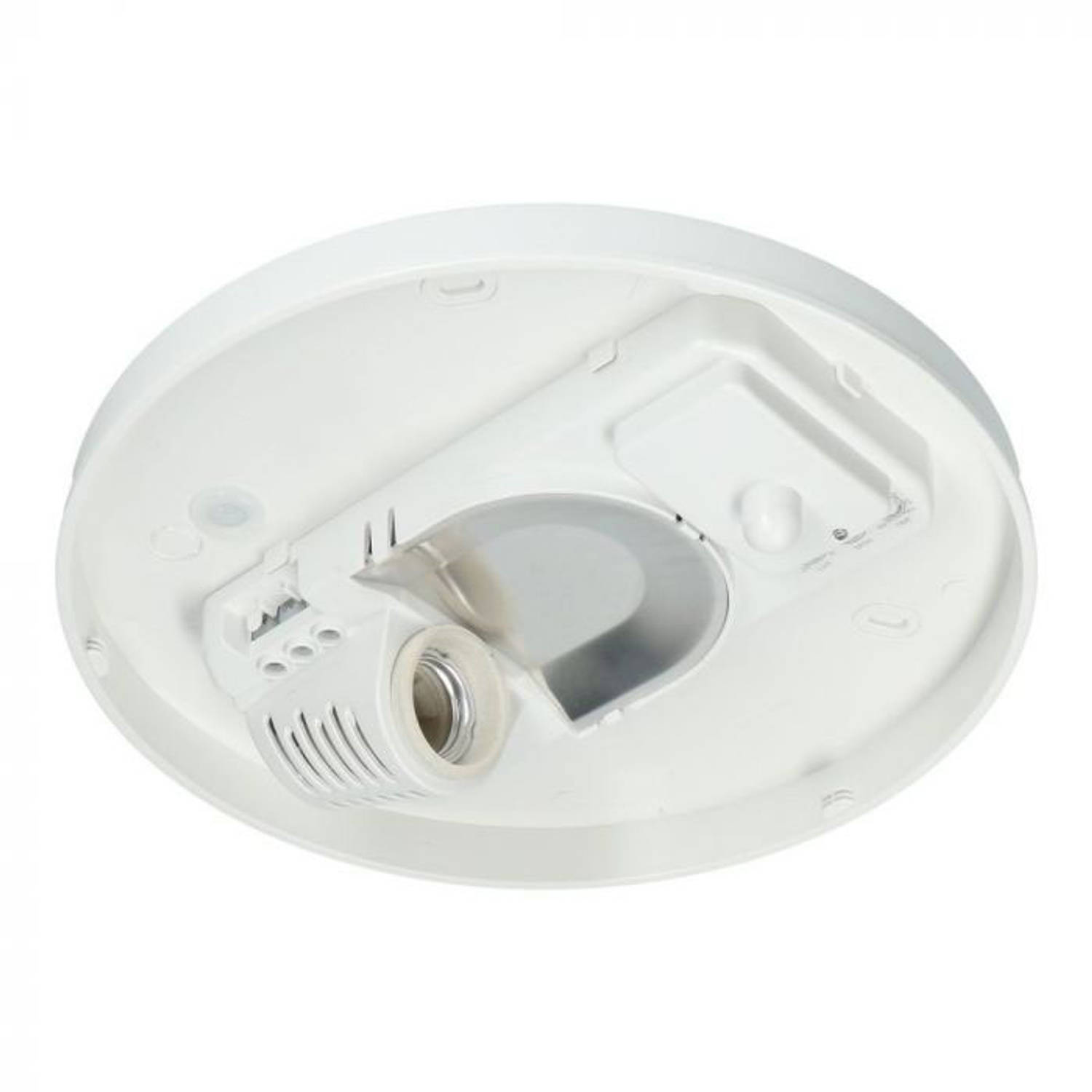 mini Betreffende Voorzichtigheid LED Plafondlamp met Bewegingssensor - 360° Sensor - E27 Fitting - Opbouw -  Ovaal - Mat Wit - Glas | Blokker