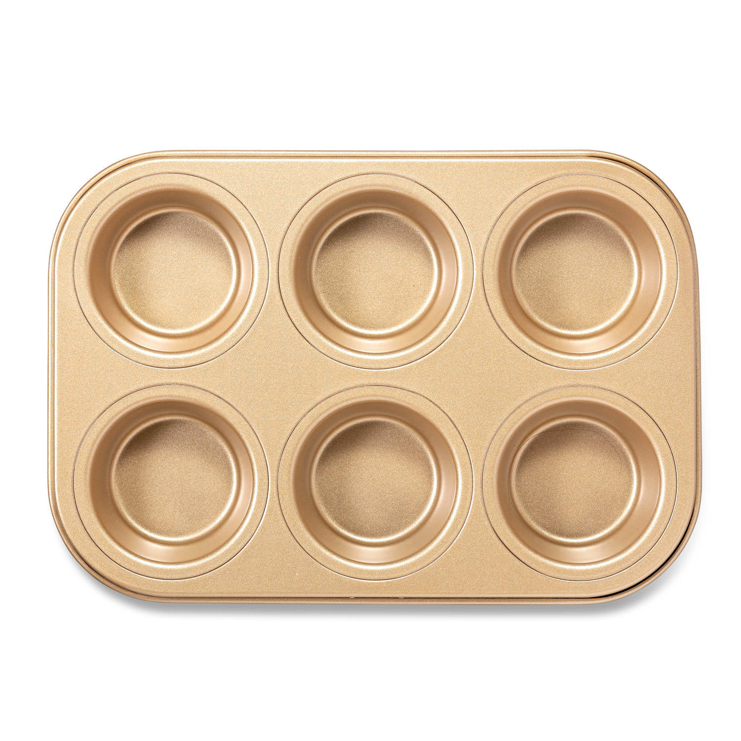 Preek vergaan Begeleiden Blokker muffinvorm 6 stuks - goudkleurig | Blokker