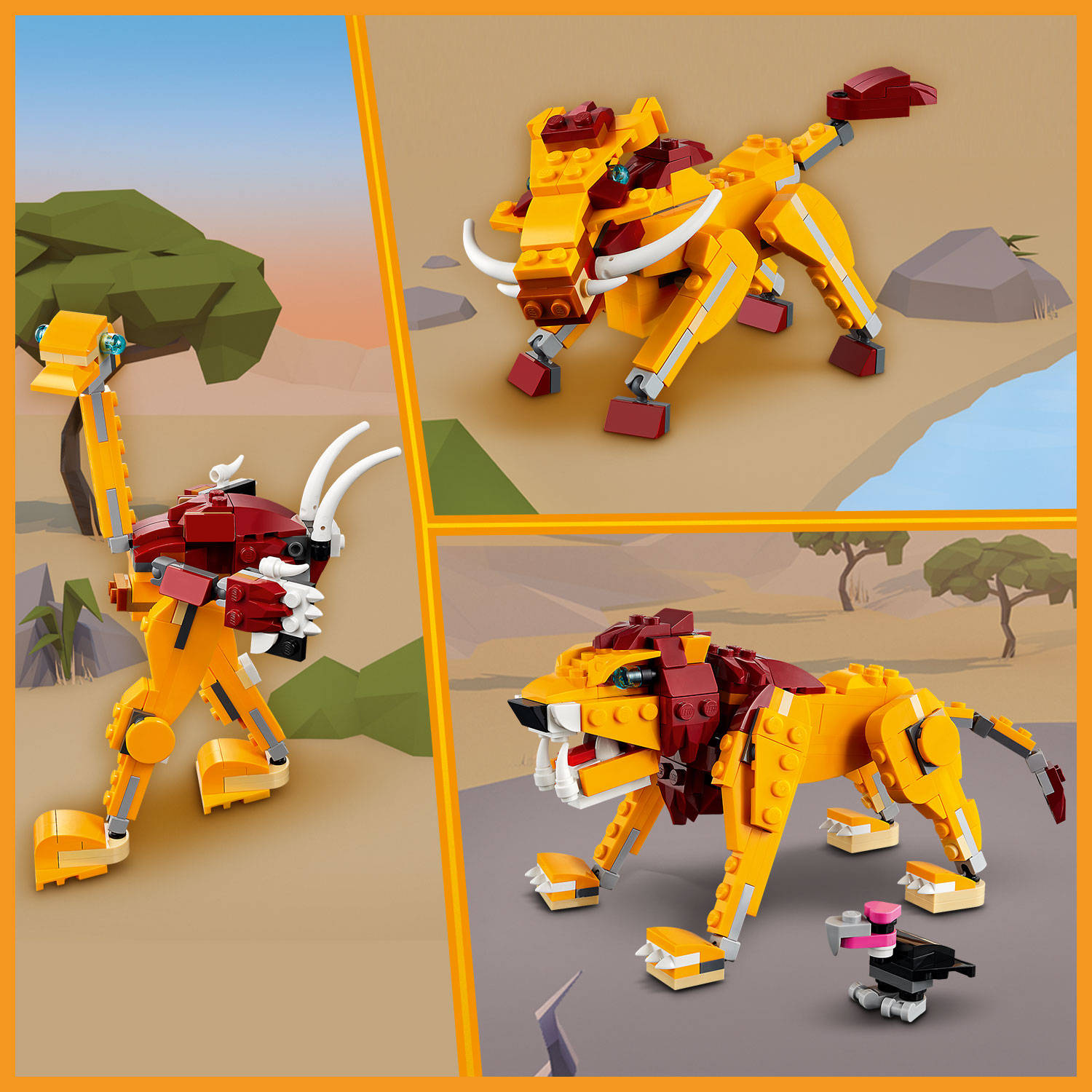 bros planter verkoudheid Lego Creator wilde leeuw 31112 | Blokker