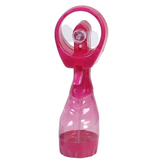 1x Watersproeier strand ventilator roze 28 cm - Ventilatoren