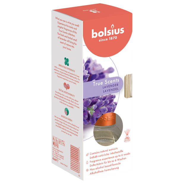 Bolsius geurverspreider True Scents - Lavendel - 45 ml